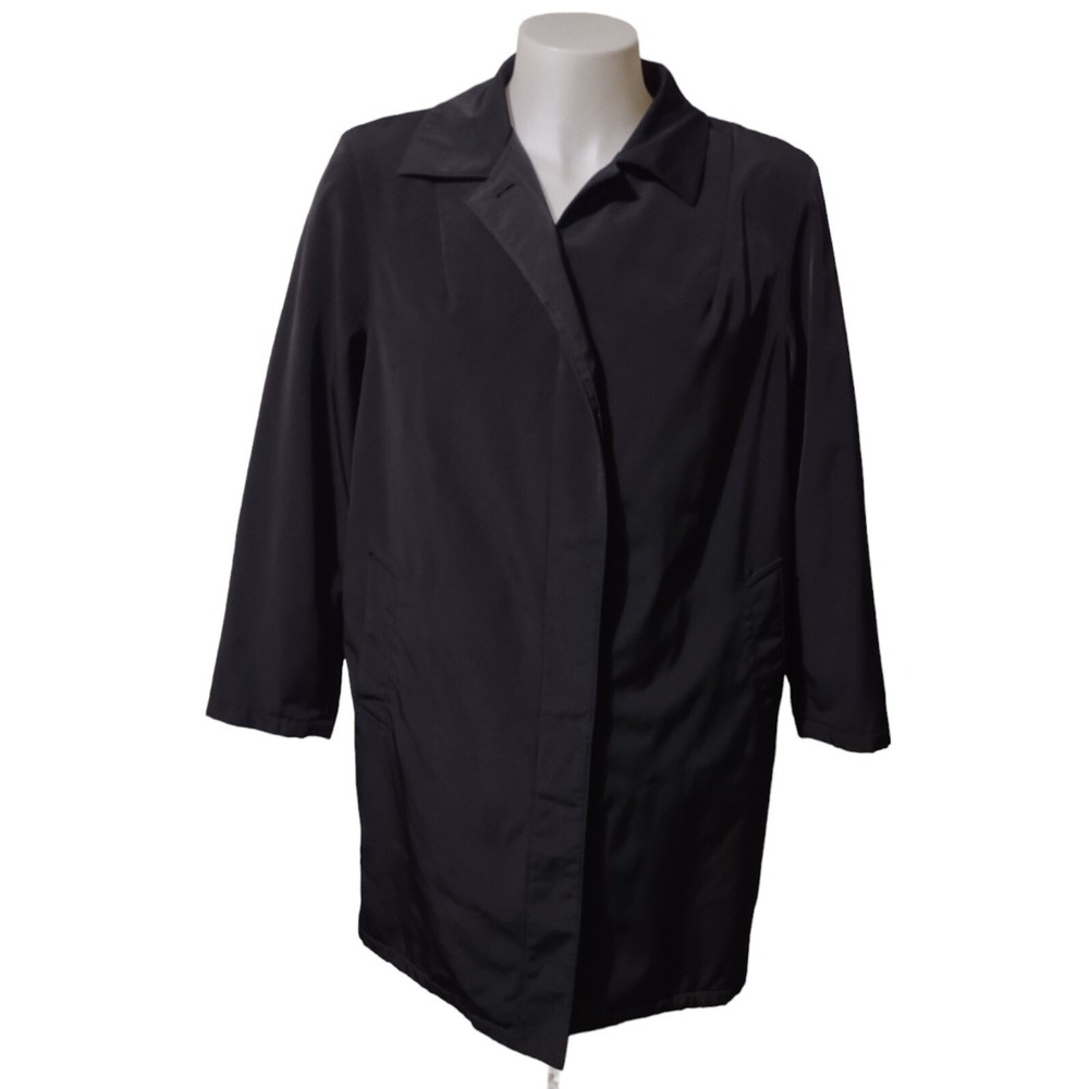 Esprit Coat Woman's 1X Outerwear Fleece and nylon Quilted Lining Pockets Button.